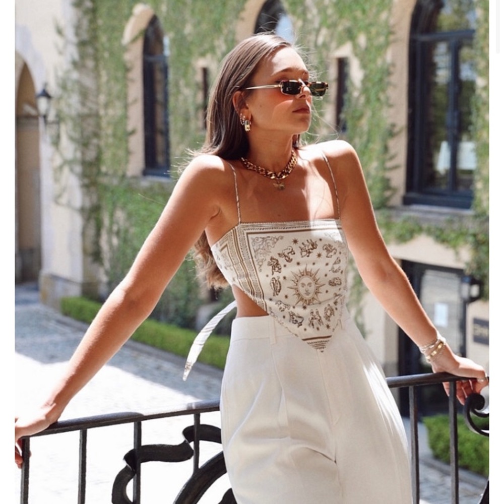 Danielle Bernstein Handkerchief Top